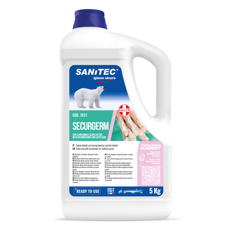 SECURGERM SAPONE ANTIBATTERICO 5 kg. SECURGERM SAPONE ANTIBATTERICO 5 kg.